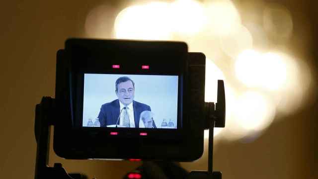 El presidente del BCE, Mario Draghi, en Viena