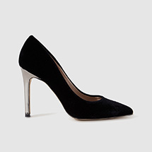 Zapatos de salón de mujer Gloria Ortiz de terciopelo negros