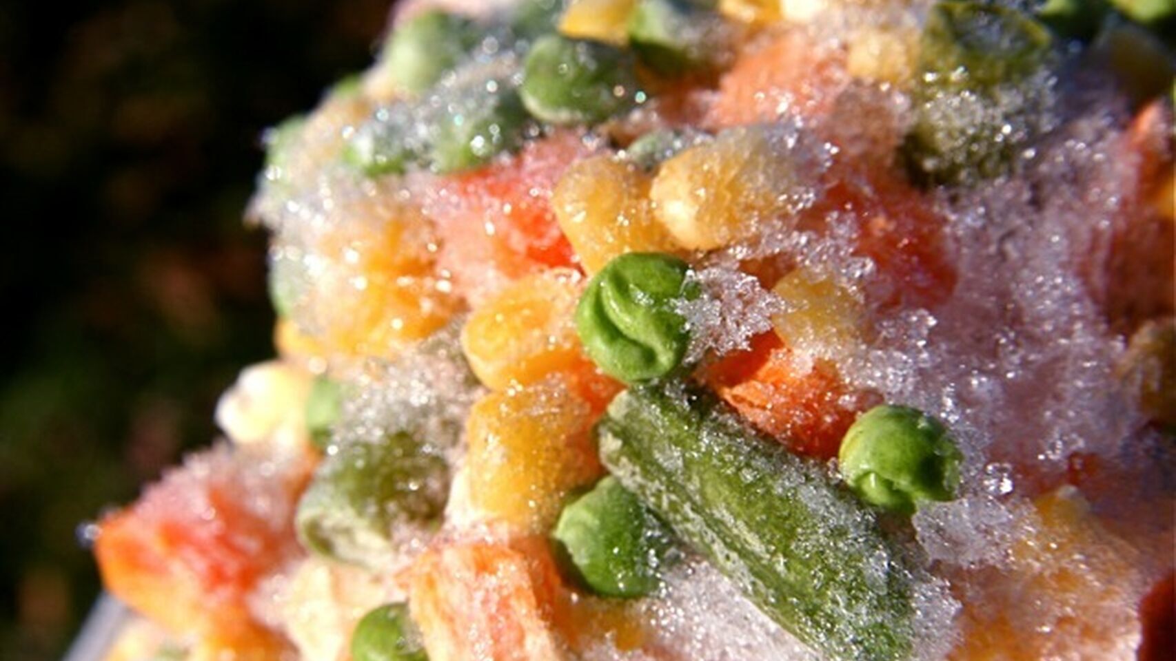 Una menestra de verduras congelada.