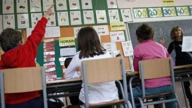 Niños en un colegio de Barcelona.