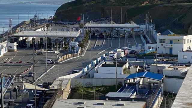 Frontera de El Tarajal, en Ceuta.
