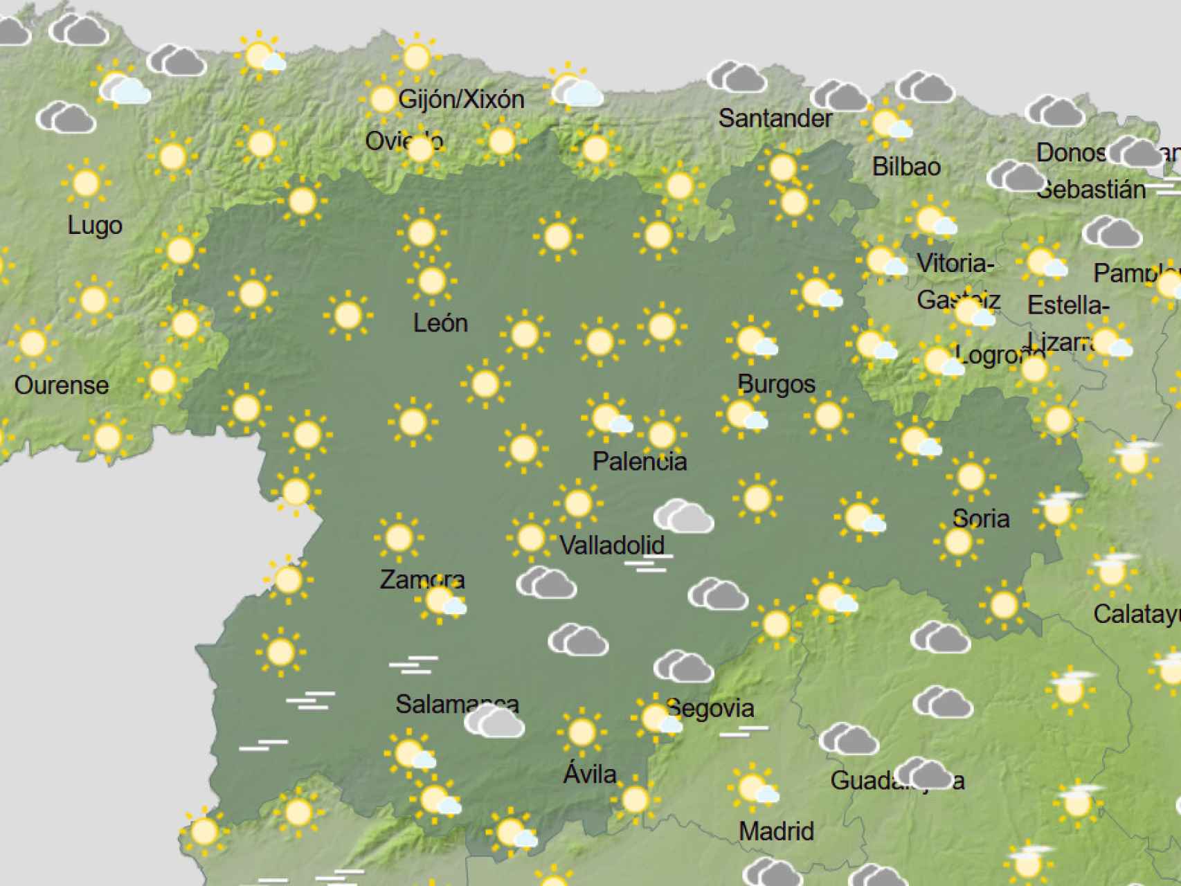 El tiempo para el miércoles 6 de abril en Castilla y León