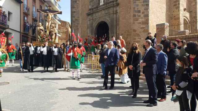 Virginia Barcones asiste a la Semana Santa de Ágreda, en Soria