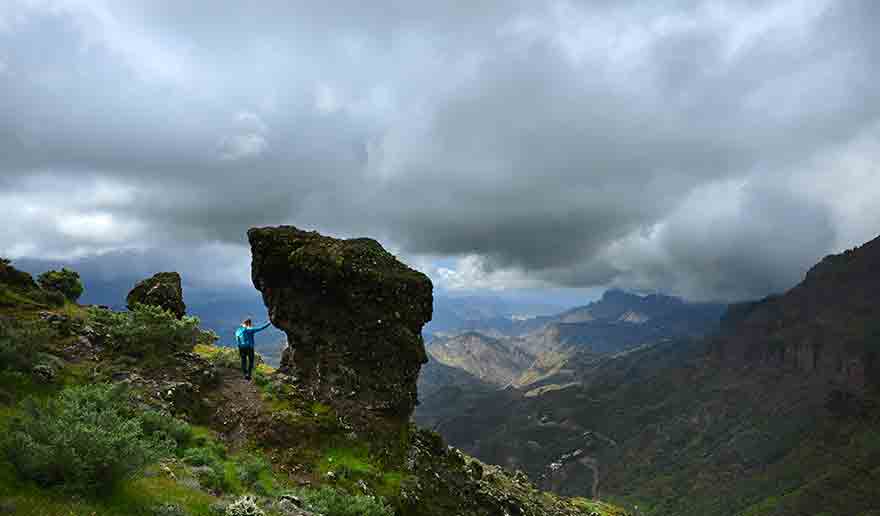 Vistas de las montañas de Gran Canaria