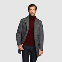 Chaquetón de hombre Emidio Tucci acolchado gris
