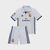 Conjunto de niños 1ª equipación Real Madrid CF 2016-2017 Adidas