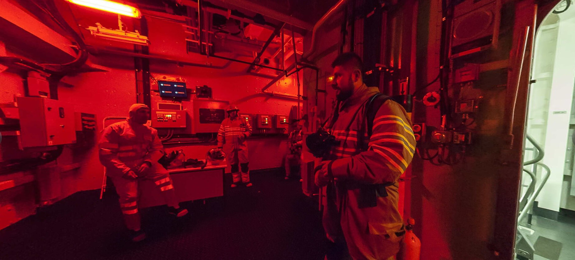 Simulcaro de incendio